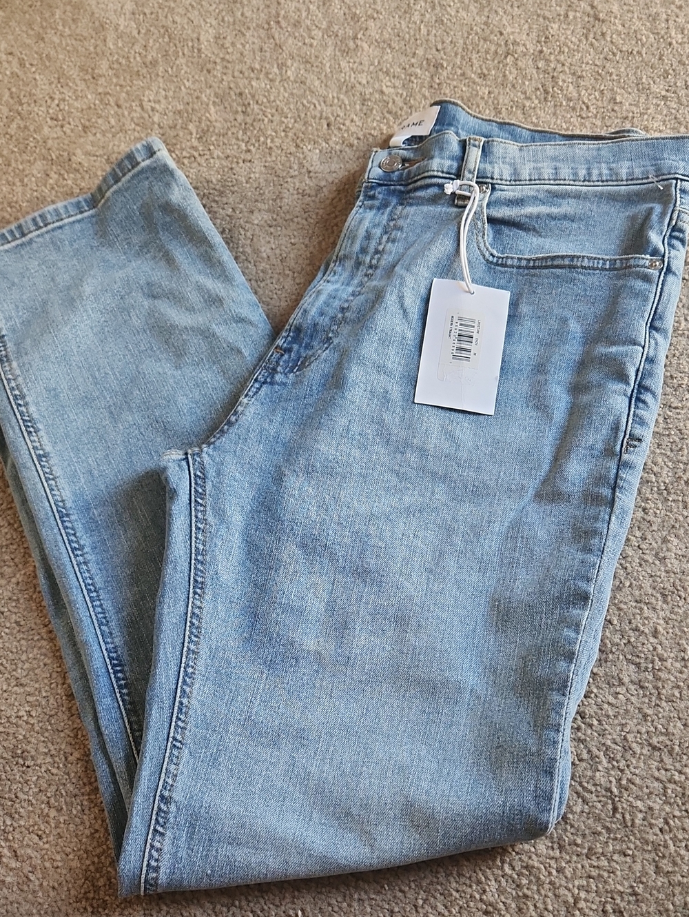 Frame Light Wash Mens Jeans - Classic Straight Fit